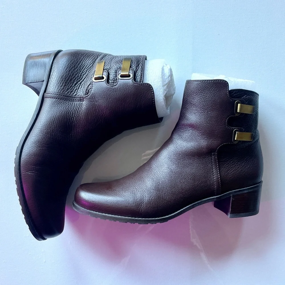 Stuart Weitzman Leather Booties - Picture 4 of 8